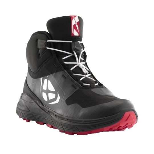 Ghete moto Urban/Adventure barbati All Season Ixon model Snake WP MS culoare: negru/alb/rosu - Negru/alb/rosu , 41