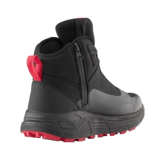 Ghete moto Urban/Adventure barbati All Season Ixon model Snake WP MS culoare: negru/alb/rosu - Negru/alb/rosu , 47