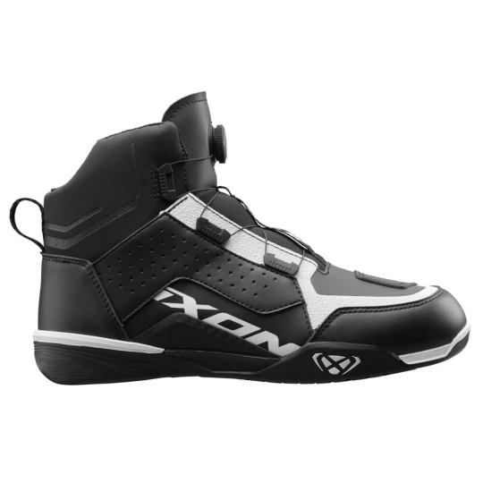 Ghete moto Urban/Roadster barbati All Season Ixon model Vyper WP MS culoare: negru/alb (100% waterproof) - Negru/alb , 40