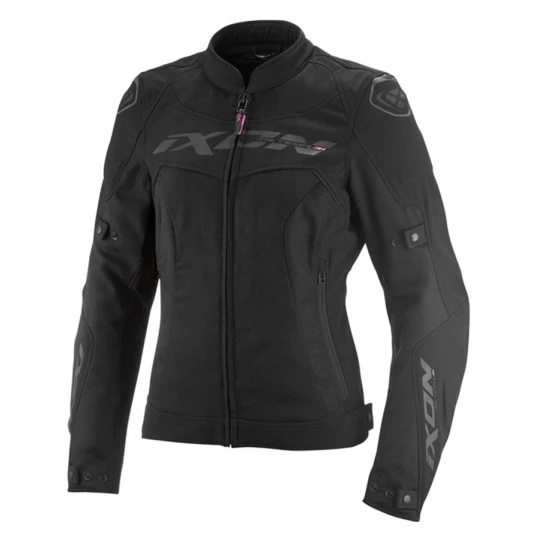 Geaca (jacheta) motociclete femei Racing/Roadster Ixon All season model Meteor 31 LS culoare: negru (concept 3 in 1) - Negru , XXL