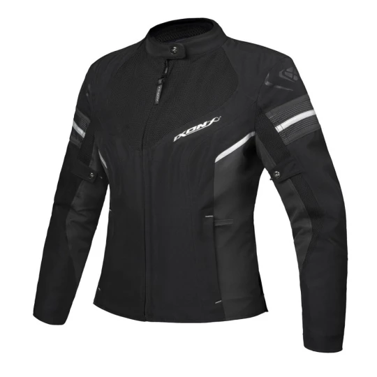 Geaca (jacheta) motociclete femei Racing/Roadster Ixon All season model Ilana Evo LS culoare: negru/antracit/argintiu - Negru/antracit/argintiu , M