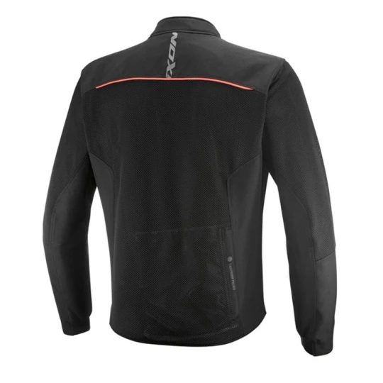 Geaca (jacheta) motociclete barbati Roadster Ixon vara model Ostro MS culoare: negru/rosu - Negru/rosu , L