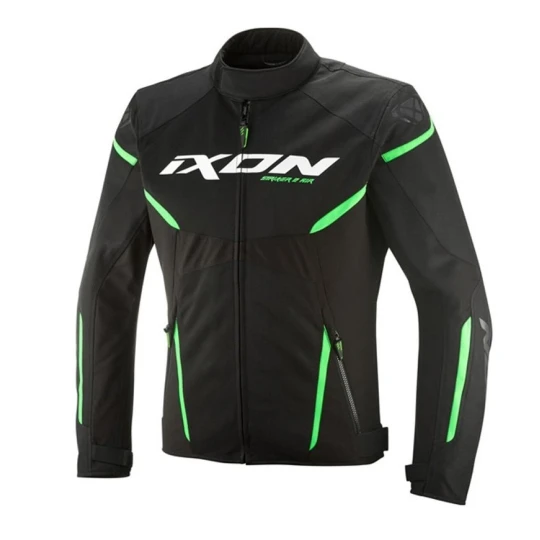 Geaca (jacheta) motociclete barbati Racing/Roadster Ixon vara model Striker 2 AIR WP MS culoare: negru/verde - Negru/verde , XXXL
