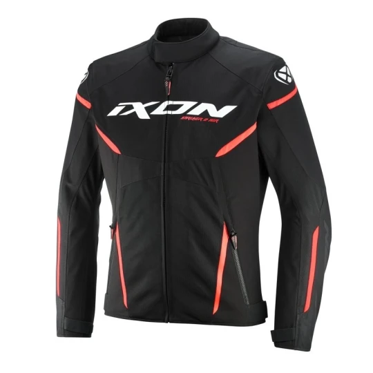 Geaca (jacheta) motociclete barbati Racing/Roadster Ixon vara model Striker 2 AIR WP MS culoare: negru/alb/rosu - Negru/alb/rosu , S