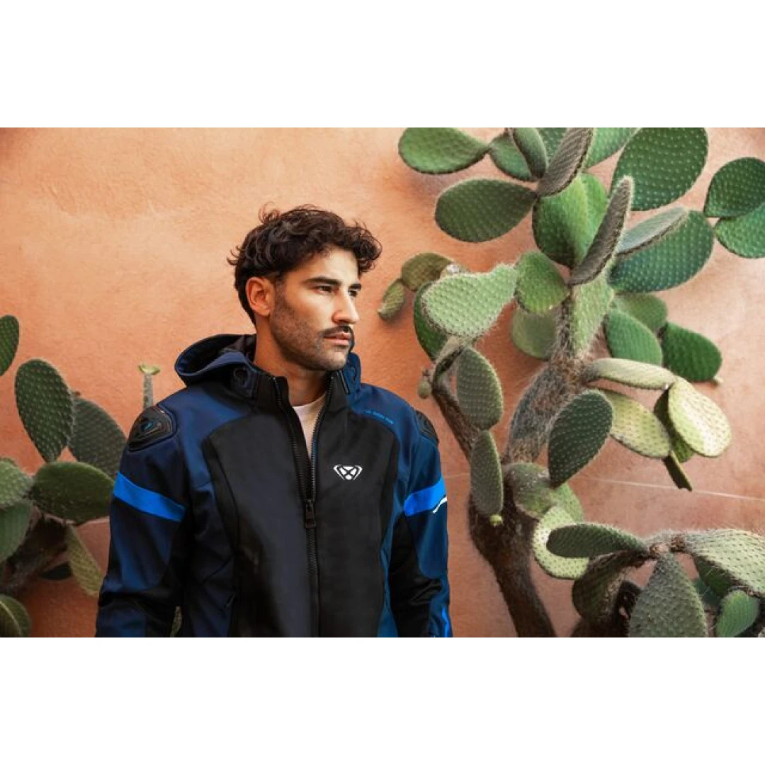 Geaca (jacheta) motociclete barbati Racing/Roadster Ixon vara model Pulsion Air MS culoare: negru/navy (albastru)/alb - Negru/navy (albastru)/alb , XL Geaca (jacheta) motociclete barbati Racing/Roadster Ixon vara model Pulsion Air MS culoare: negru/navy (albastru)/alb - Negru/navy (albastru)/alb , XL