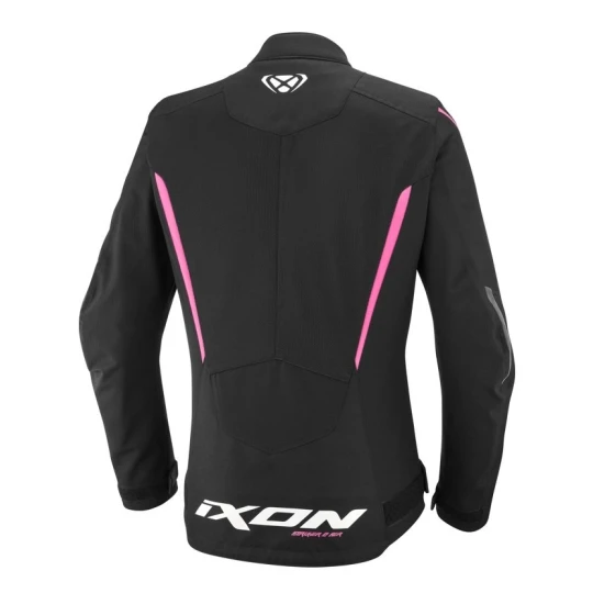 Geaca (jacheta) motociclete femei Racing/Roadster Ixon vara model Striker 2 AIR WP LS culoare: negru/roz - Negru/roz , M