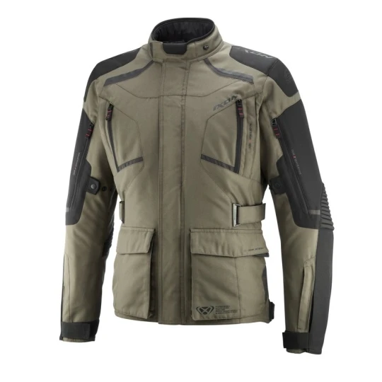 Geaca (jacheta) motociclete barbati Touring/Adventure Ixon All season model Midgard MS culoare: khaki/negru - Khaki/negru , XL