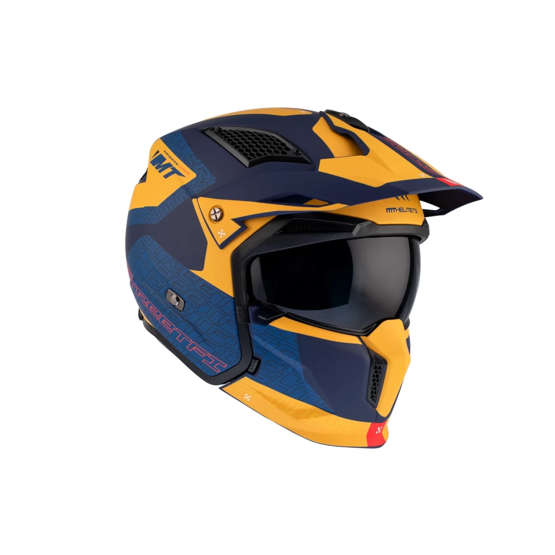 Casca MT Streetfighter SV S Totem C3 galben mat (ochelari soare integrati) - masca (protectie) barbie si cozoroc detasabile - omologare noua ECE 22.06 - XS (53/54cm) Casca MT Streetfighter SV S Totem C3 galben mat (ochelari soare integrati) - masca (protectie) barbie si cozoroc detasabile - omologare noua ECE 22.06 - XS (53/54cm)