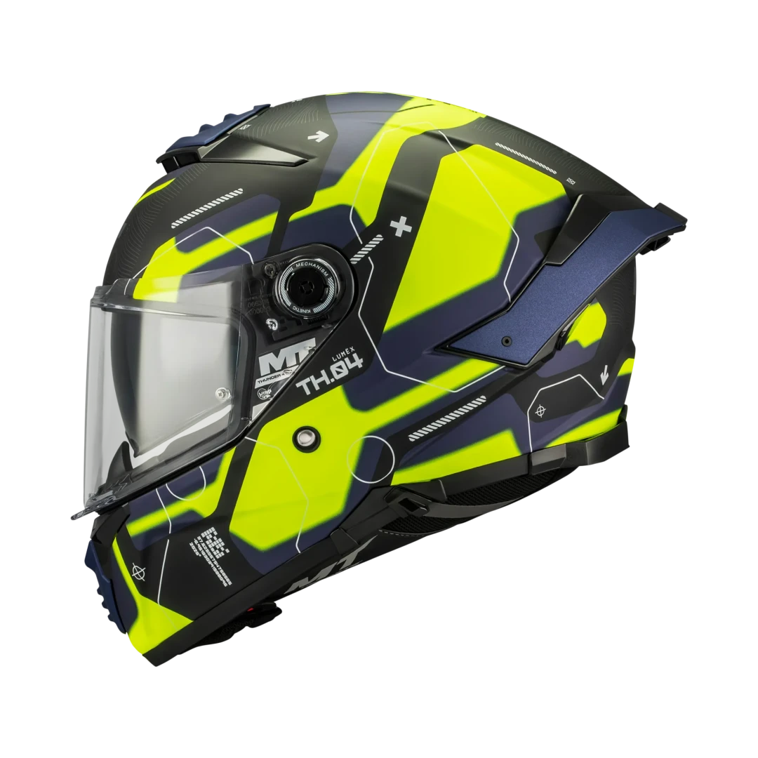 Casca integrala MT Thunder 4 SV Lumex B27 albastru/galben mat (ochelari soare integrati) - L (59/60cm) Casca integrala MT Thunder 4 SV Lumex B27 albastru/galben mat (ochelari soare integrati) - L (59/60cm)
