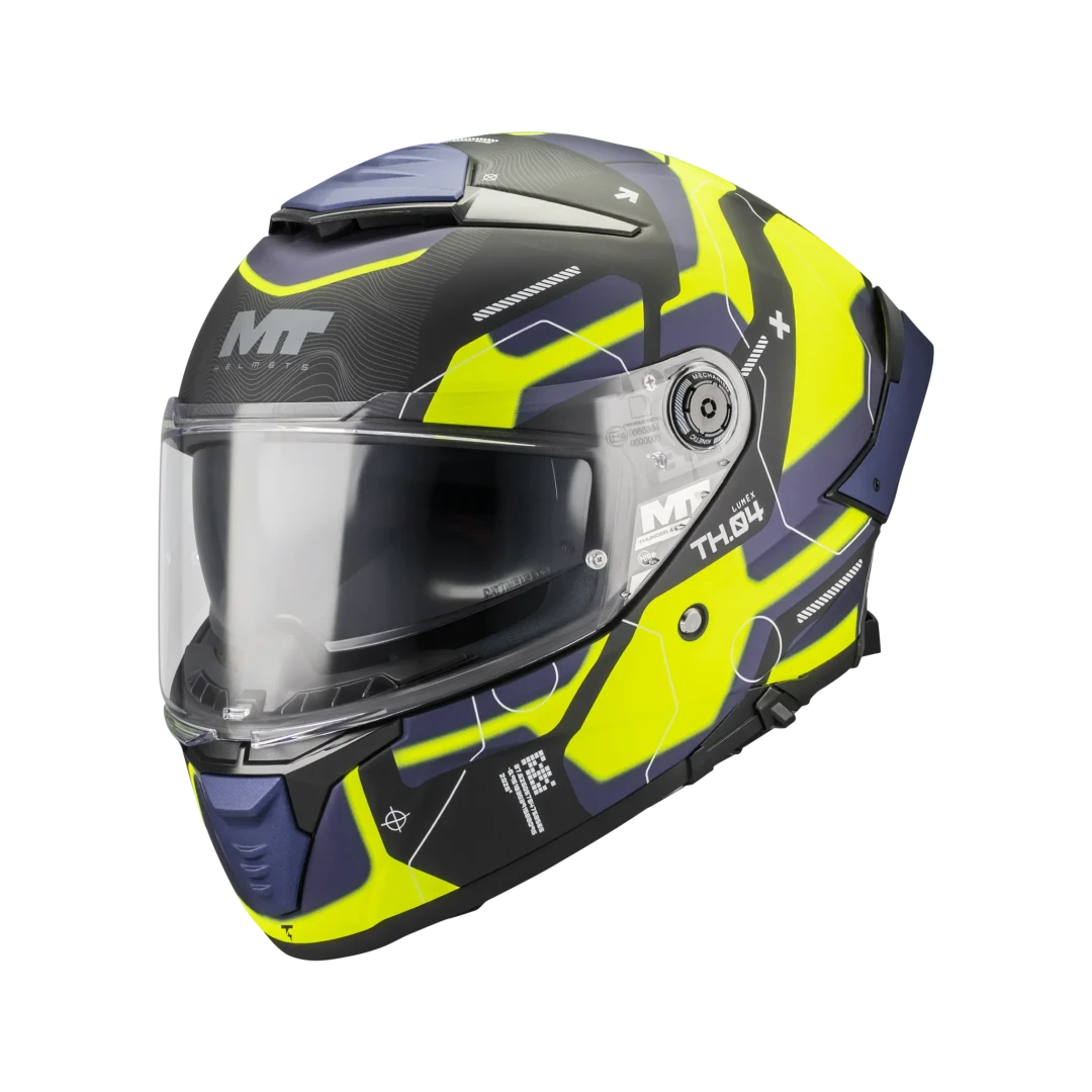 Casca integrala MT Thunder 4 SV Lumex B27 albastru/galben mat (ochelari soare integrati) - L (59/60cm) Casca integrala MT Thunder 4 SV Lumex B27 albastru/galben mat (ochelari soare integrati) - L (59/60cm)