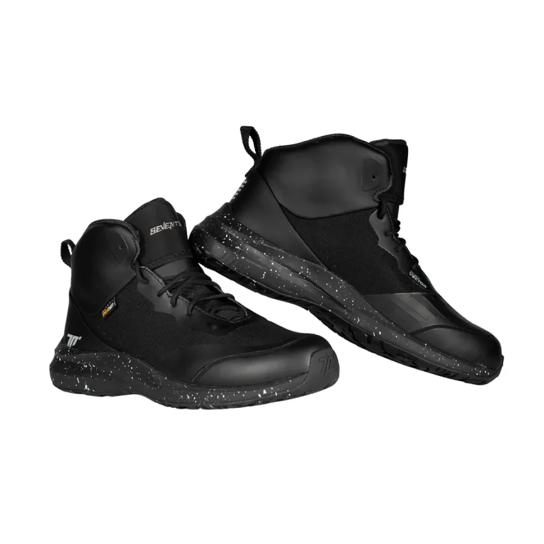 Ghete moto Urban Unisex Seventy model SD-BC4 Vector culoare: negru - 36 Ghete moto Urban Unisex Seventy model SD-BC4 Vector culoare: negru - 36