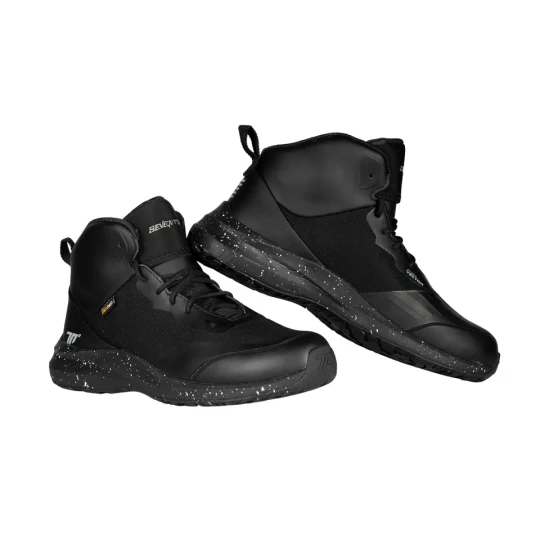 Ghete moto Urban Unisex Seventy model SD-BC4 Vector culoare: negru - 36