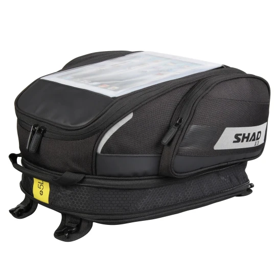 Geanta rezervor motocicleta Shad - model SL20F Tank Bag (20L) (fixare cu cureluse) - culoare: negru