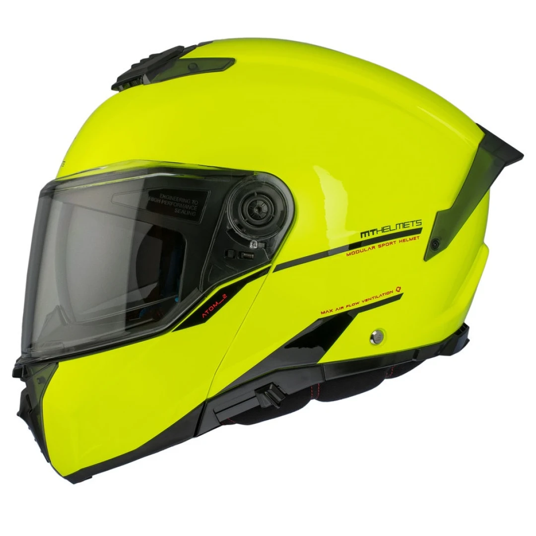 Casca modulabila MT Atom 2 SV A3 galben fluor lucios (ochelari soare integrati) Pinlock Ready - tip viziera: MT-V-35 - Galben fluor lucios , XS (53/54cm) Casca modulabila MT Atom 2 SV A3 galben fluor lucios (ochelari soare integrati) Pinlock Ready - tip viziera: MT-V-35 - Galben fluor lucios , XS (53/54cm)